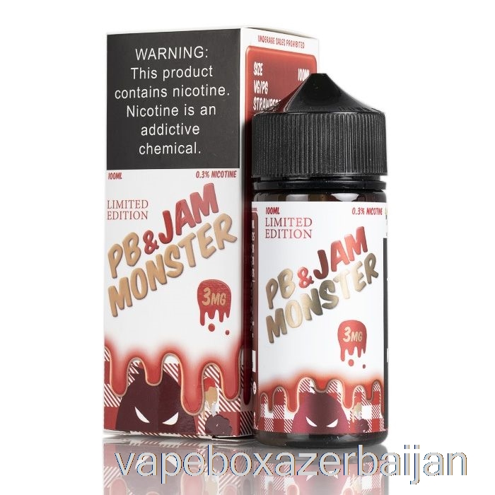 Vape Baku Strawberry - PB and Jam Monster - 100mL 0mg